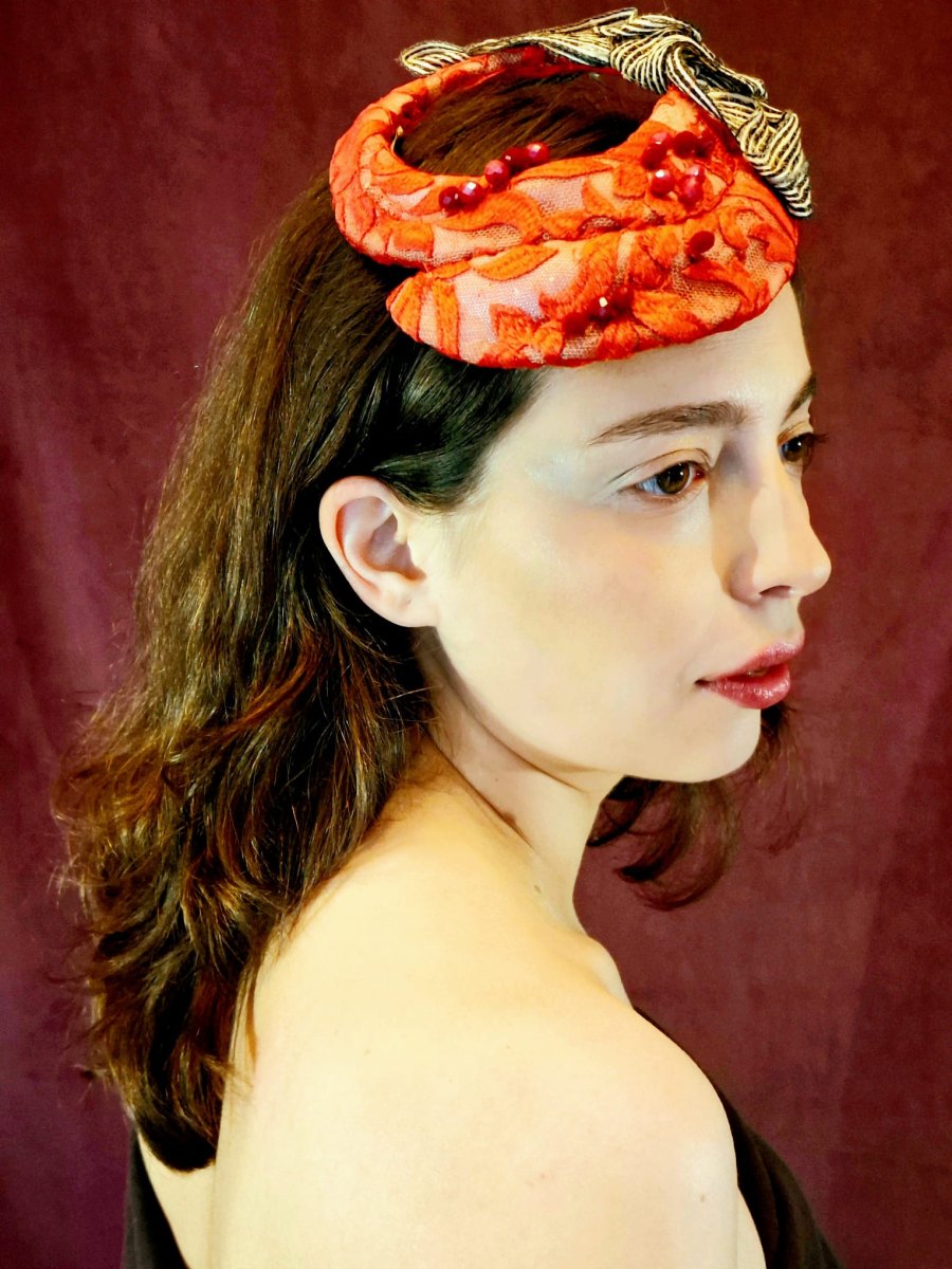 Tocado de ceremonia modelo rosco