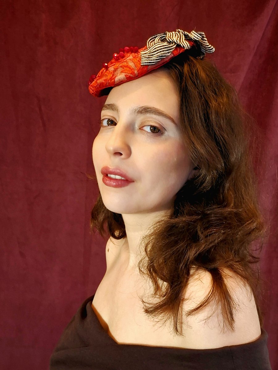 Tocado de ceremonia modelo rosco