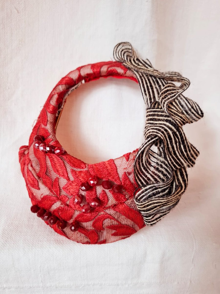 Tocado de ceremonia modelo rosco